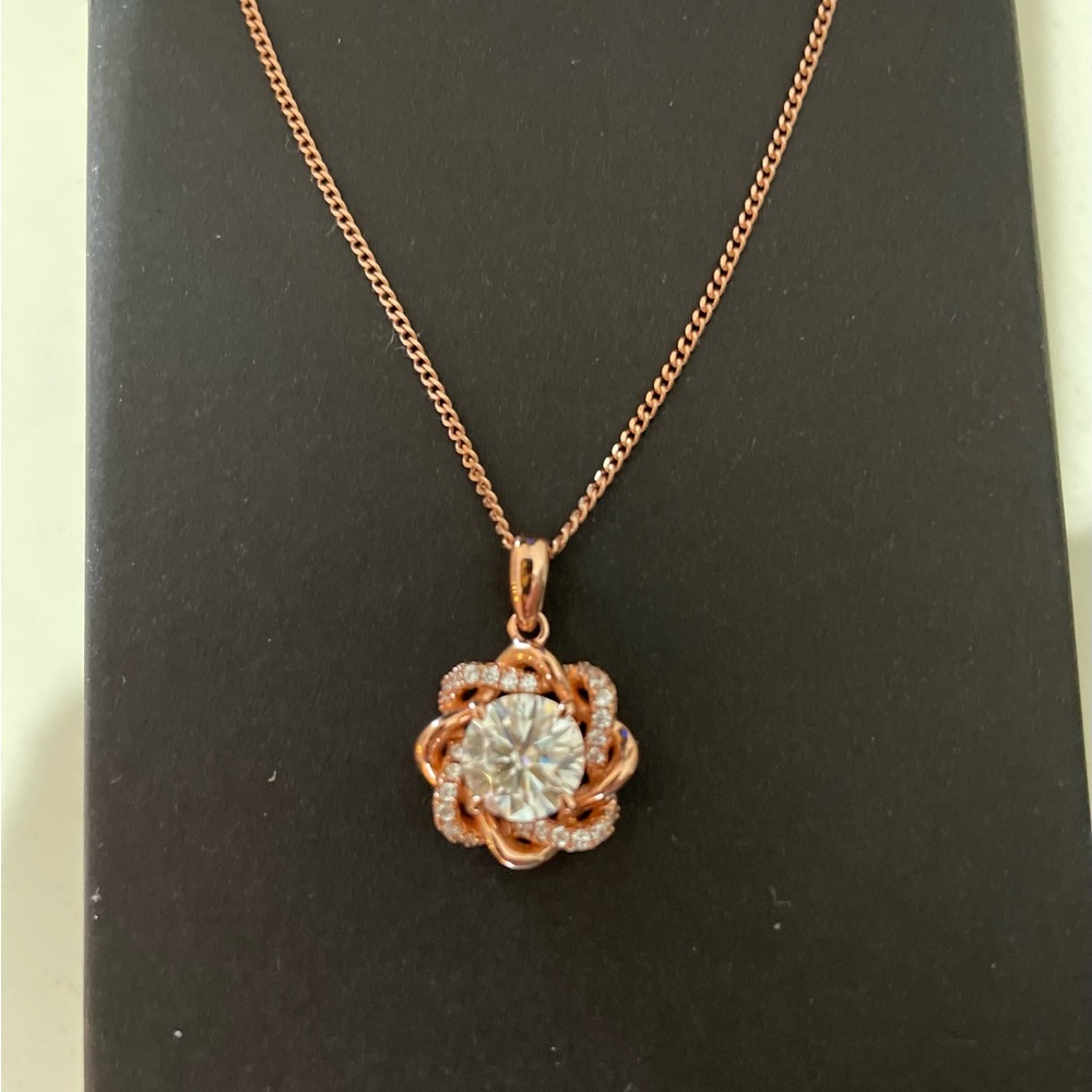 Moissanite Diamond Necklace 2 ct tw